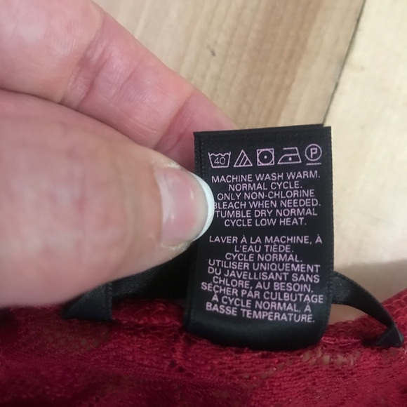 Red Victoria’s Secret Sheer Lace Halter Babydoll - Picture 7 of 17